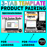 3-Tab Print/Digital Flipbook Design Templates for Google S