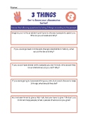 3 Things Ice Breaker Questions Activity Getting to Know You