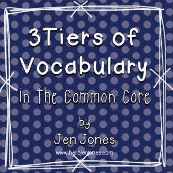 Preview of 3 Tiers of Words: Understanding Vocabulary Instruction in the Common Core