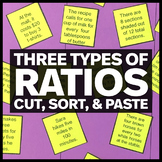 Three Types of Ratios - Cut, Sort and Paste