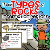 3 Types of Rocks Posters