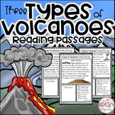 3 Types of Volcanoes Reading Passages
