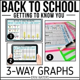 3-Way Back to School Graphs {Digital, Whiteboard, & Printable}
