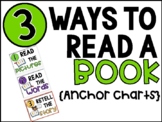 3 Ways to Read a Book {Anchor Charts}