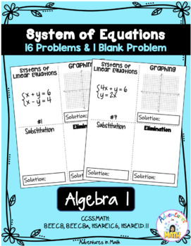 Preview of 3 Ways to Solve Systems of Equations!