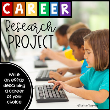 Preview of 3-Week Career Research Writing Project with Printable Books and Articles