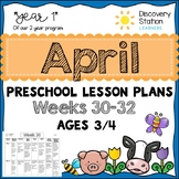 3 Year Old Preschool APRIL Lesson Plans