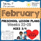 3 Year Old Preschool FEBRUARY Lesson Plans
