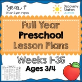 3 Year Old Preschool FULL YEAR (35 weeks) Lesson Plans