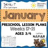 3 Year Old Preschool JANUARY Lesson Plans