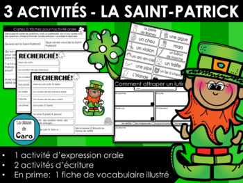 3 activités - La Saint- Patrick - Oral et écrit