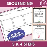 3 and 4 Step Sequencing Activity for Speech Therapy