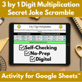 3 by 1 Digit Multiplication Self-Checking Joke Activity | 