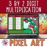 3 by 2 Digit Multiplication Thanksgiving Fall 5th Math Pix