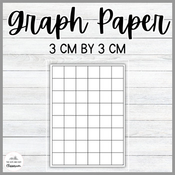 3 cm by 3 cm graph paper by heather s modern market tpt