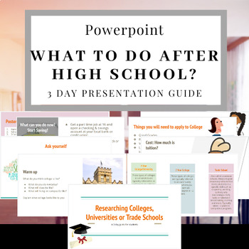 Preview of 3 day Presentation on Researching Colleges & University- Life After High School