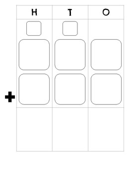 Preview of 3-digit addition and subtraction with regrouping template