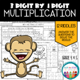 3 digit by 1 digit multiplication worksheets with jokes