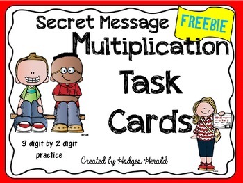 Preview of 3 digit by 2 digit Multiplication Practice- Secret Message