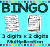 3 digit x 2 digit Multiplication Bingo- PRINT & GO