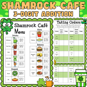 Preview of St. Patrick's Math: Three-Digit Addition