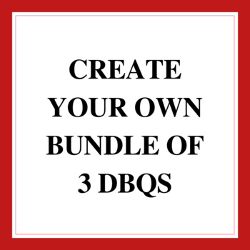 Preview of DBQ Create Your Own Bundle of 3