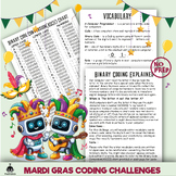 3 fun & Educational Mardi Gras Binary Coding Challenges for Kids