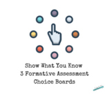 3-in-1 Choice Boards for Warm Ups, Entry Slips, & Exit Tickets