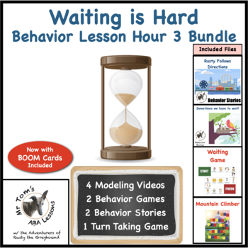 Preview of 3 Sessions Waiting Behavior Lessons (bundle)