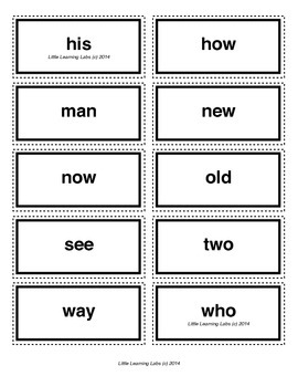 3-letter vocabulary spelling sight words cards for prek primary ...