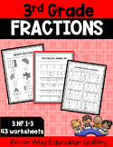 3 rd Grade Fraction Worksheets/ Identify-Equivalent-Comparing