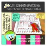 3's Multiplication Facts with Fractions