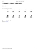 3 sets of 10 Problem Addition Practice Worksheets with Answer key