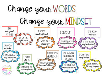 Bundle of Growth Mindset Bulletin Board Quotes by Mastering Elementary