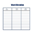 3 sounds of EA word sort and dictation - template
