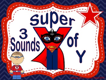 Preview of 3 sounds of Y Power Point and Printables