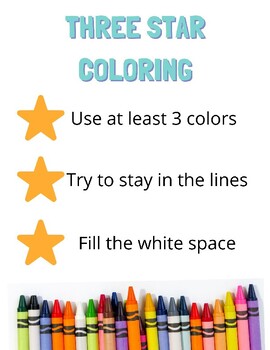 Preview of Kindergarten Coloring - Classroom Visual