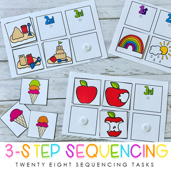 Preview of 3-step Sequencing Tasks for Beginning Sequencing - Sequencing Activities