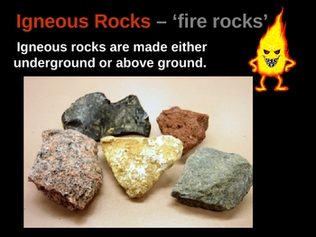 Preview of 3 types of rock ppt.