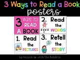 3 ways to read a book mini posters and full size poster