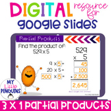 3 x 1 Partial Product Multiplication Google Slides Digital