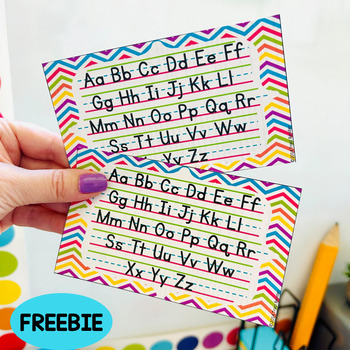 Preview of 3 x 5 Handwriting Desk Cards - Basic Print