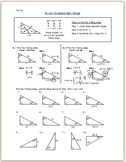 30-60-90 Special Right Triangle - Practice/HW
