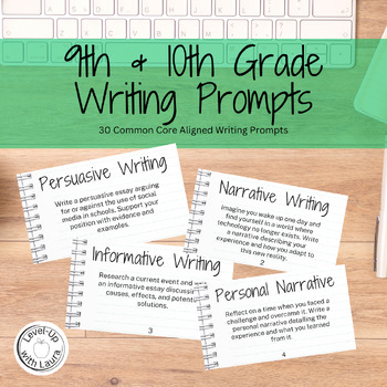 Preview of 30 9th & 10th Grade Writing Prompts