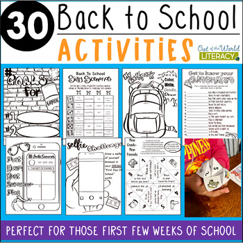 Preview of 30 Back to School Activities!