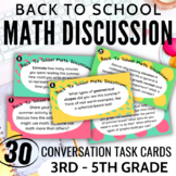 30 Back to School Math Discussion Task Cards • Math Conver