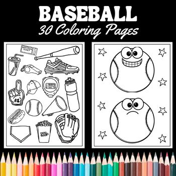 Baseball Coloring Pages - Coloring Squared