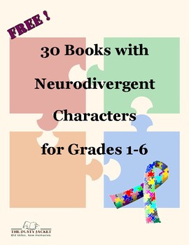 Preview of 30 Books with Neurodiverse Characters for Grades 1-6