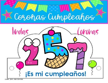 Preview of 40 CORONAS DE CUMPLEAÑOS/40 CORONAS CON NUMEROS 40 BIRTHDAY CROWNS IN SPANISH