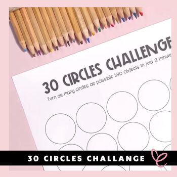 Preview of 30 Circles Challenge | Creative Thinking